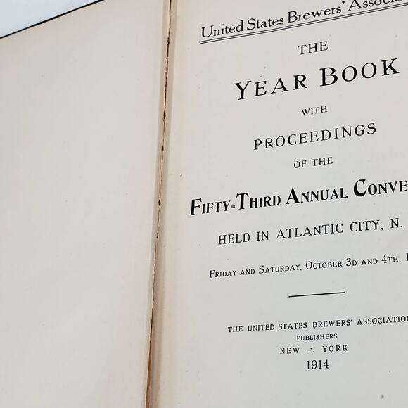 Year Book of United States Brewer Association 1913 Breweriana Beer Wine Liquor - Picture 7 of 16